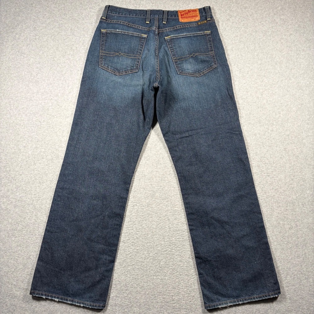 Lucky Brand Classic Fit Straight Leg Jeans Men's 32x30 Blue Dungarees Denim